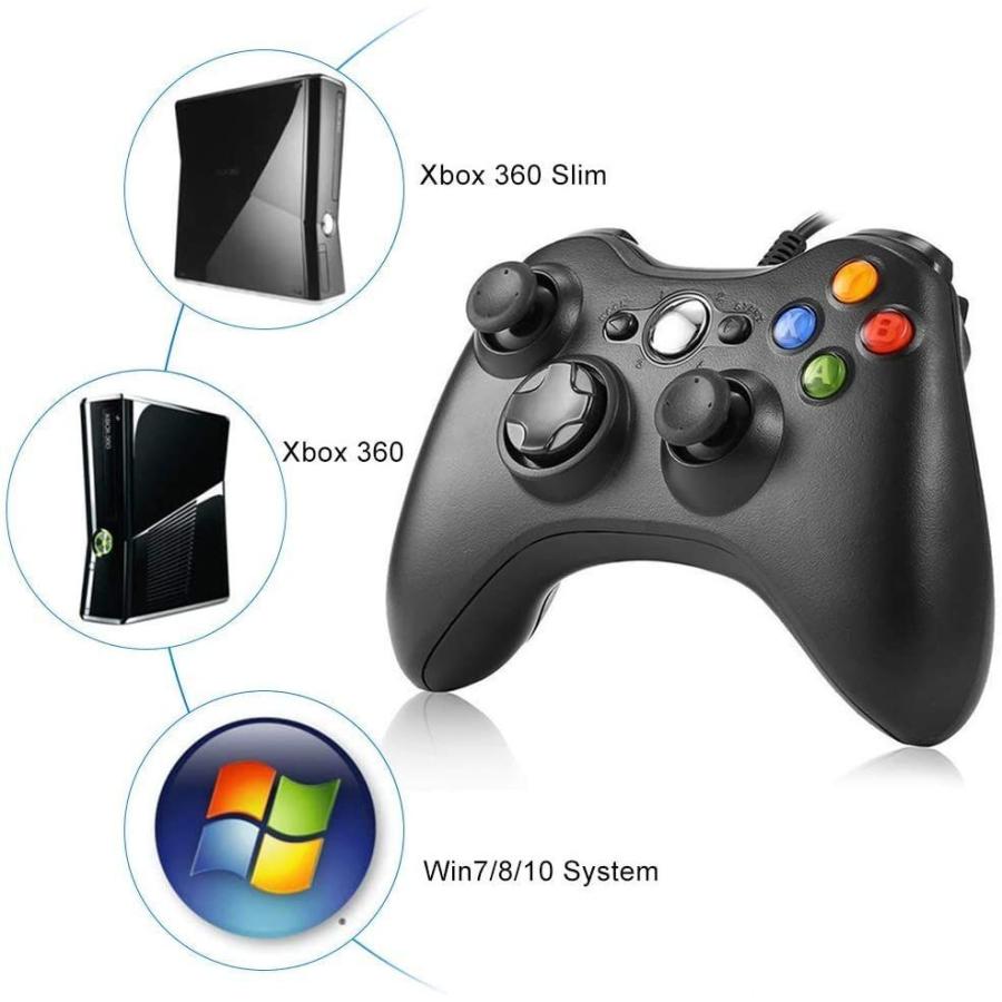 xbox 360 コントローラー Diestord PC USB ゲームパッド 有線ゲーム 