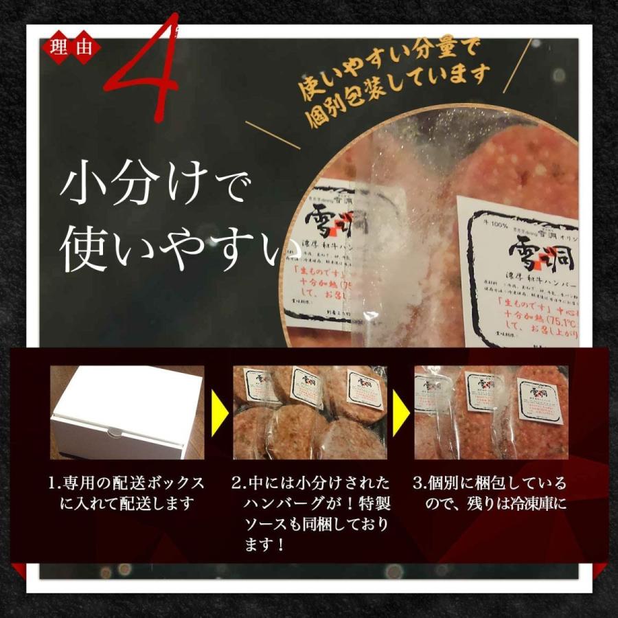 bonbori ( ぼんぼり ) 究極のひき肉で作る 牛100% ハンバーグ 200g (4個入り(ソース付き))|terramono|10