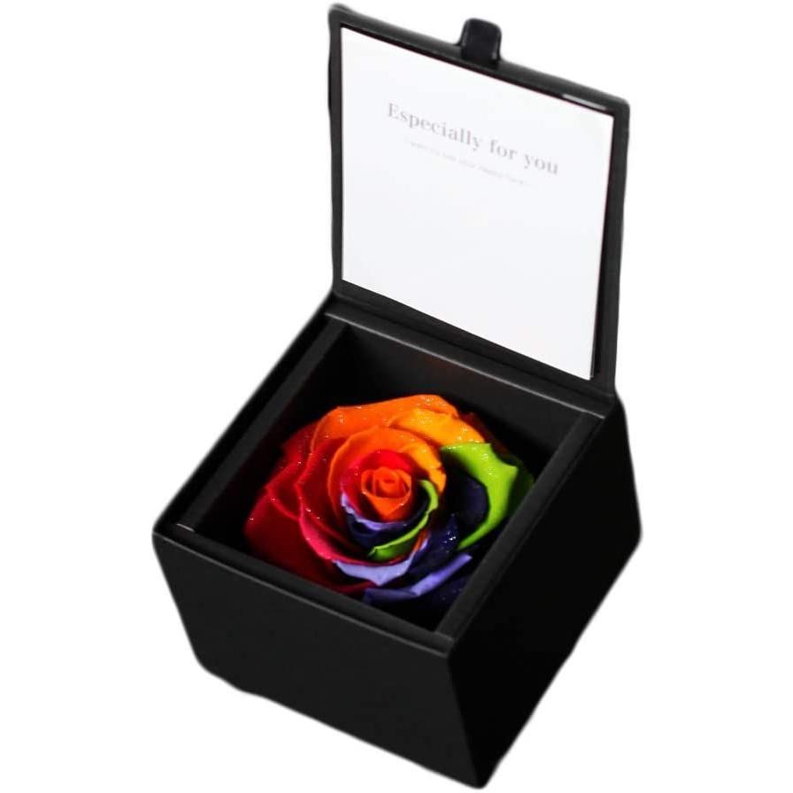 超大特価 ダイヤモンドローズbox レインボーローズ 花言葉は 奇跡 プリザーブドフラワーギフト 誕生日 記念日 サプライズギフトに レインボー Terramonostore 通販 Yahoo ショッピング 配送員設置送料無料 Labourlaw Ae