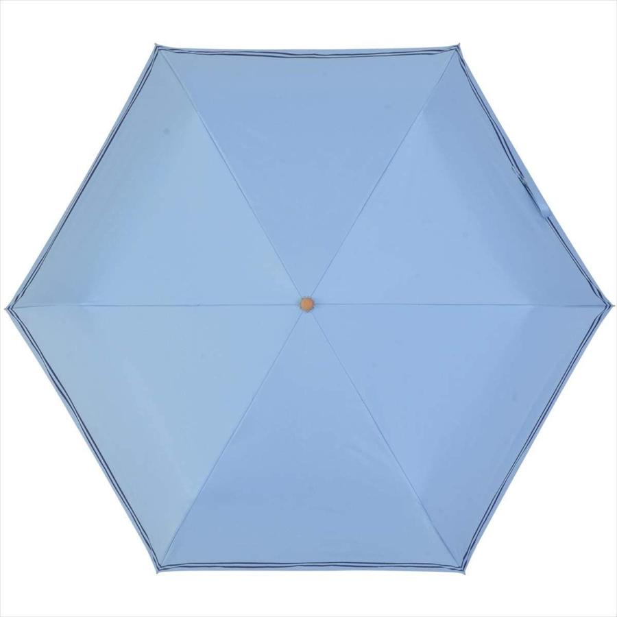 Nifty Colors(ニフティカラーズ) 折りたたみ傘 遮光セーラーボーダーミニ55 サックス｜terramono｜07