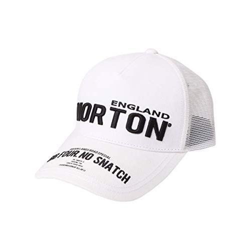 100%品質保証! ノートン Norton 帽子 １着でも送料無料 ストリート 3D刺繍 キャップ ホワイト F メッシュ 212N8701
