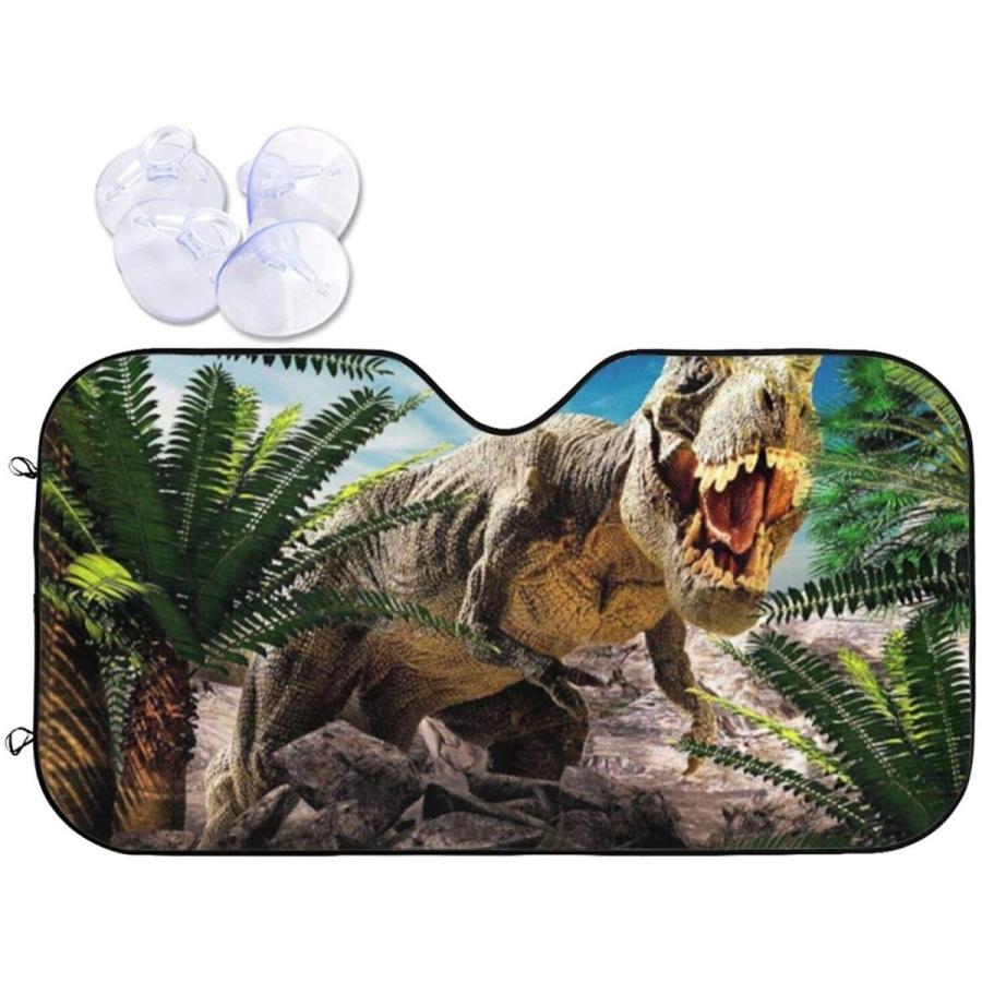恐竜 サンシェード 車 フロントサンシェード 日除け 軽自動車 吸盤 Uvカットキャラクター アニメ グッズ 雑貨 かわいい おしゃれ 車用 Terramonostore 通販 Yahoo ショッピング