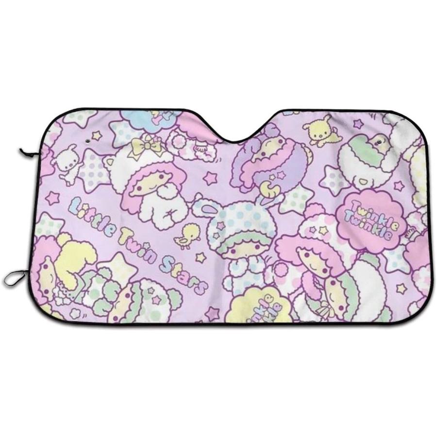 最高級 リトルツインスターズ キキララ サンシェード 車 フロントサンシェード 日除け 軽自動車 吸盤 Uvカットキャラクター Danesi アニメ Aynaelda Com