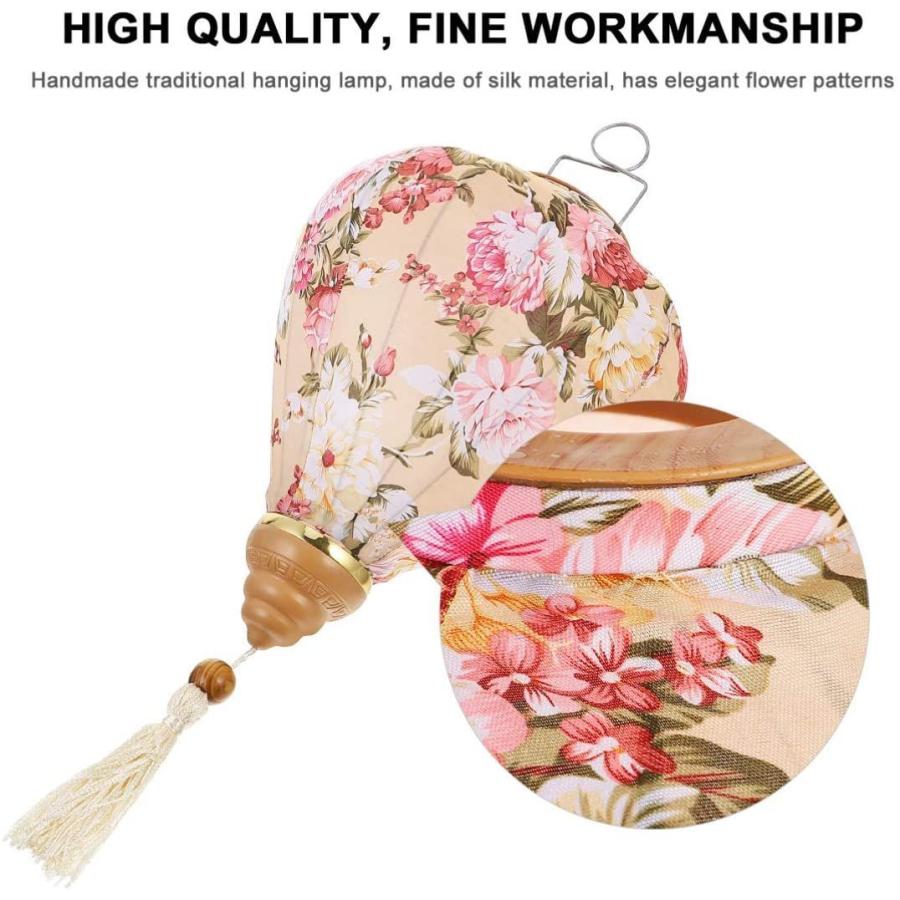 Ounona 提灯 新盆 ちょうちん 提灯 お盆 花模様 七夕 夏祭り お祭り 飾り用 10インチ 1