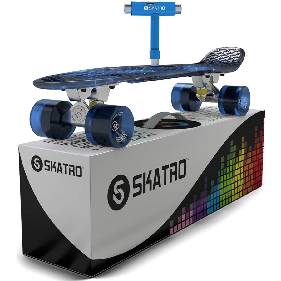 Skatro - ミニクルーザースケートボード。レトロスタイルの22x6inch 