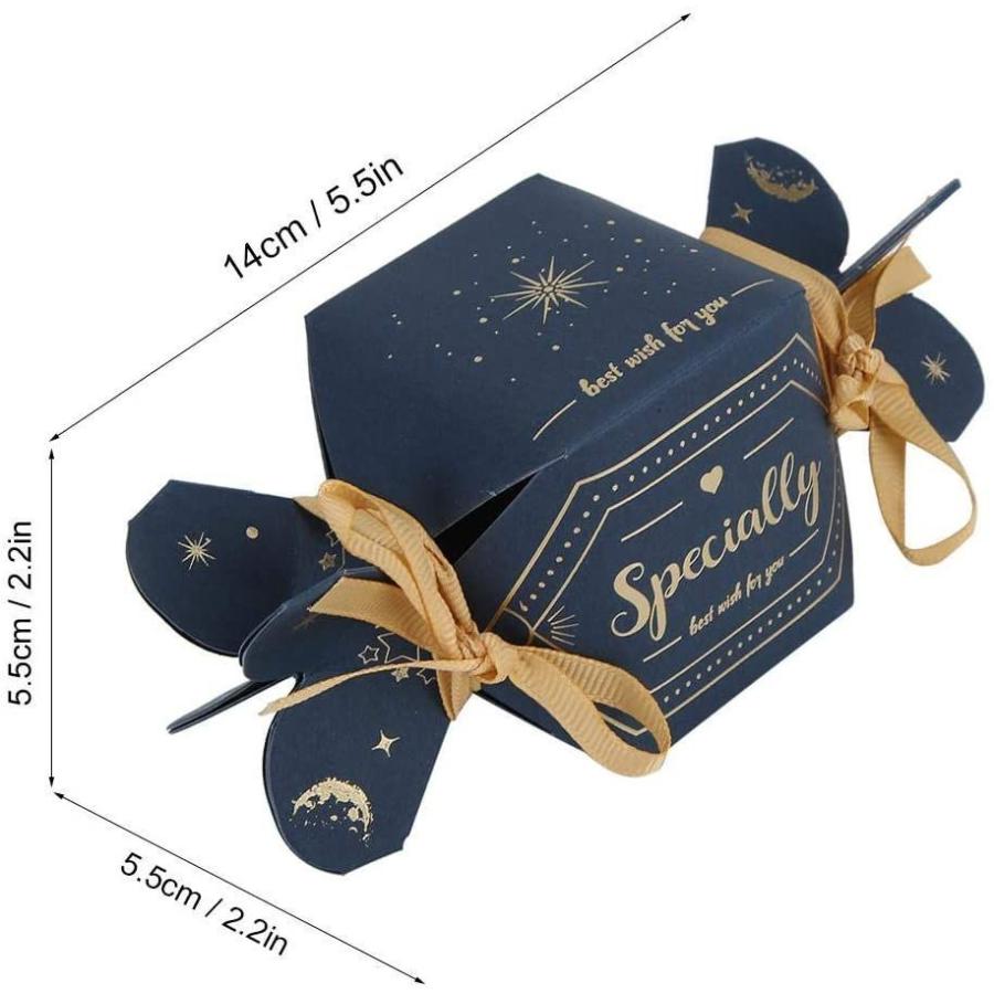キャンディーホルダー、紙のキャンディーボックス、誕生日の結婚式のための繊細で素晴らしい美しい装飾(Blue starry sky)｜terramono｜02