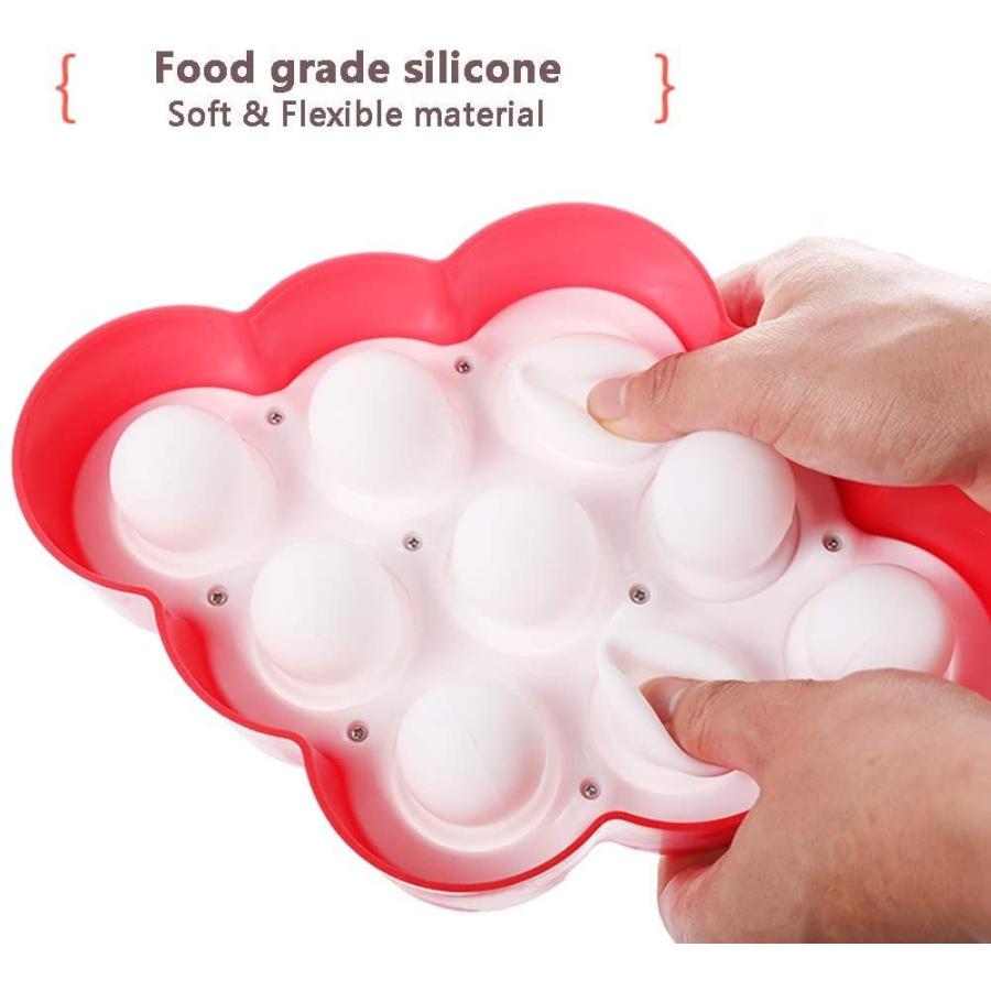 ックシリコーンミニアイスポップモールドアイスクリームボールロリーメーカーポプシクル鋳型ベビーdiy食品フルーツシェイクアイスクリーム冷凍モー その他製菓材料