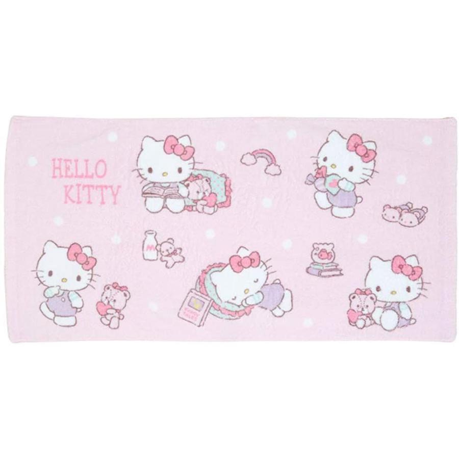 31 割引驚きの価格が実現 ハローキティふんわり無撚糸バスタオル タオル 日用品雑貨 Coyoterungolf Com