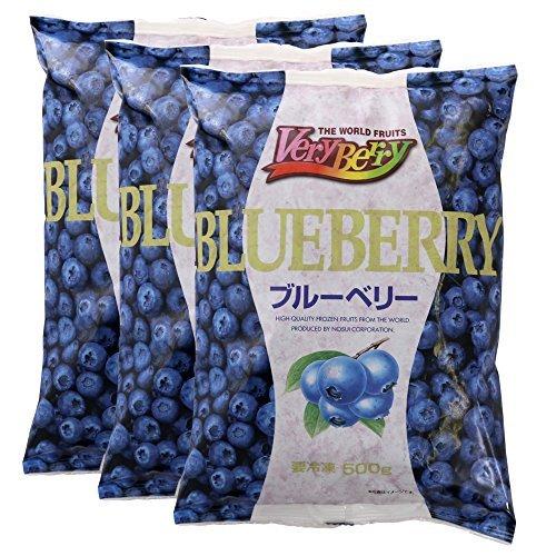 【冷凍】 業務用 フルーツ VeryBerry 冷凍 ブルーベリー 500g ×3袋 セット ノースイ 冷凍フルーツ 冷凍フルーツ