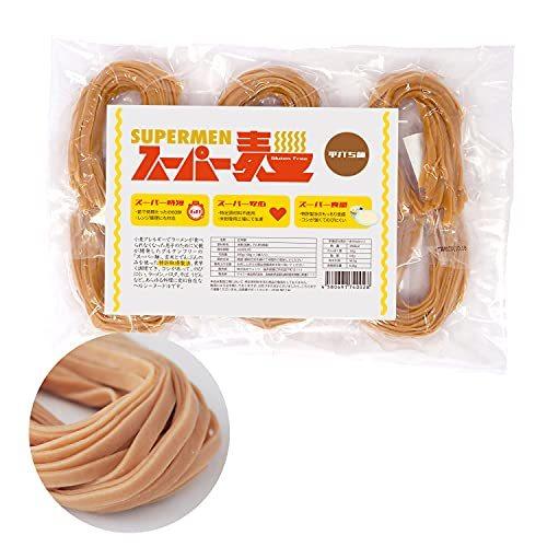 Supermine スーパー麺 1食 6食 100g 246kcal グルテンフリーパスタ 国産 宮城県産ササニシキ 平打ち麺 玄米 茹で時 お見舞い 平打ち麺