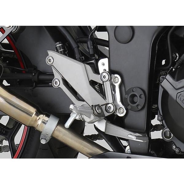 ポッシュフェイス POSH Faith ステップアッププレート NINJA250R / NINJA250 / Z250用 シルバー 034072-03_1