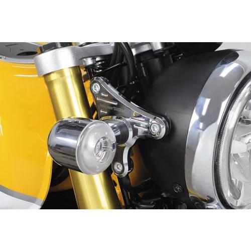 スペシャルパーツ武川 SP武川 モンキー125 JB02/JB03・ダックス125 JB04用 ヘッドライトステー クロムメッキ 05-08-0464の画像