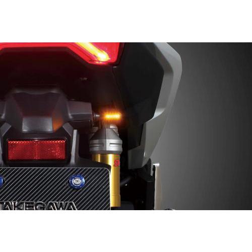スペシャルパーツ武川 SP武川 ADV160・ADV150用 ストリームラインミニLEDウインカーキット スモーク 05-08-0722の画像