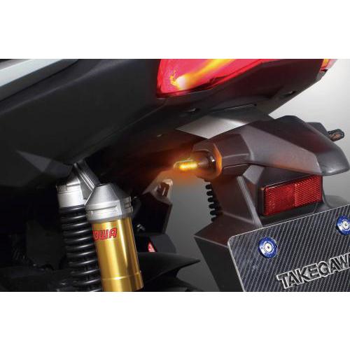 スペシャルパーツ武川 SP武川 ADV160・ADV150用 ストリームラインミニLEDウインカーキット スモーク 05-08-0722の画像
