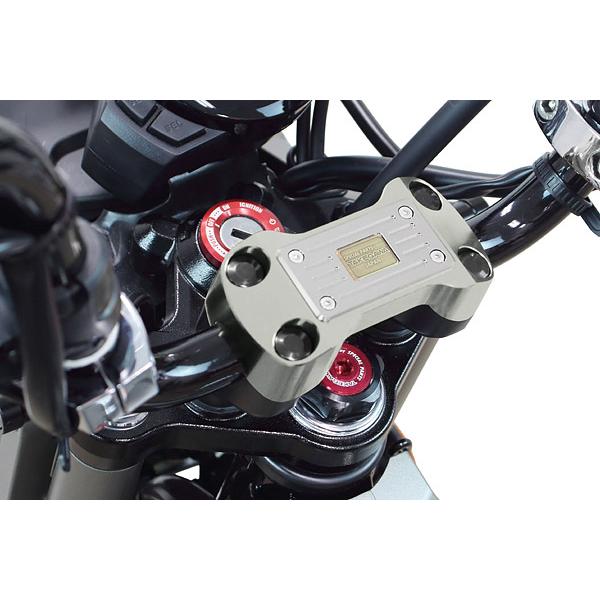 スペシャルパーツ武川 SP武川 モンキー125 / ダックス125 / CT125 / GROM用 ハンドルクランプアッパーホルダー シルバー 06-02-0002