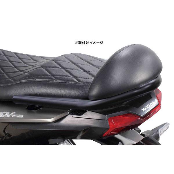 スペシャルパーツ武川 SP武川 ADV150 KF38用 グラブバー ブラック塗装/バックレスト付き 09-11-0212の画像