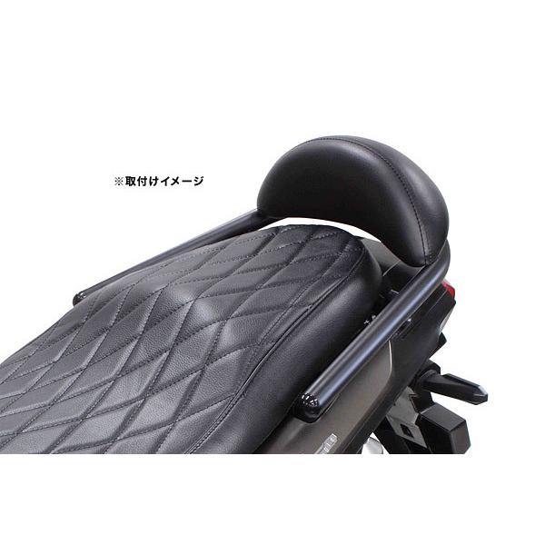 スペシャルパーツ武川 SP武川 ADV150 KF38用 グラブバー ブラック塗装/バックレスト付き 09-11-0212の画像