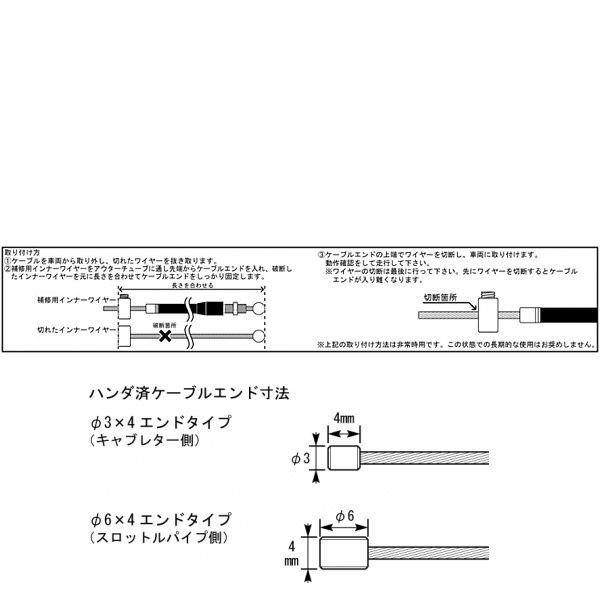 KITACO（キタコ） インナーワイヤー（クラッチ用） φ2.0×1.5m