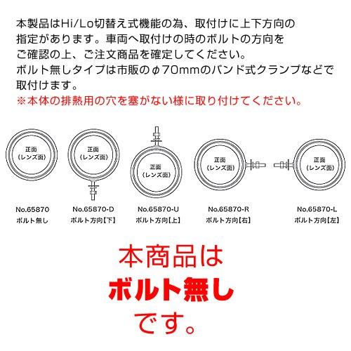 PROTEC（プロテック） FLH-870 バイク用プロジェクターLEDヘッドライト