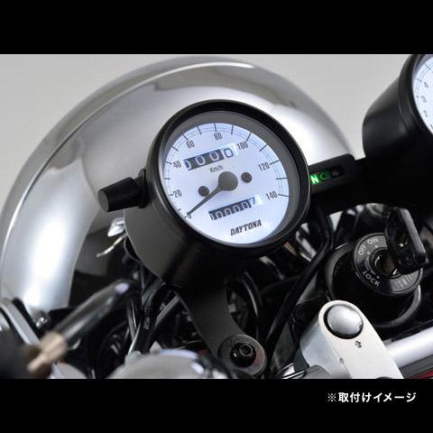 DAYTONA（デイトナ） 機械式スピードメーター φ60 140km/h ホワイトLED