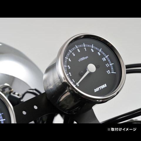 DAYTONA（デイトナ） 機械式タコメーター φ60 12000rpm ホワイトLED