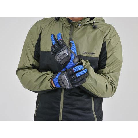DAYTONA（デイトナ） DAYTONA DG-003 カーボンメッシュグローブ ブルー