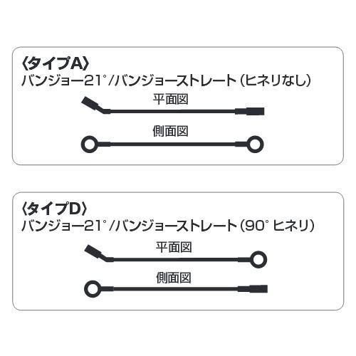 DAYTONA（デイトナ） バイク用ブレーキホース HIGH-SPEC LINE ステン