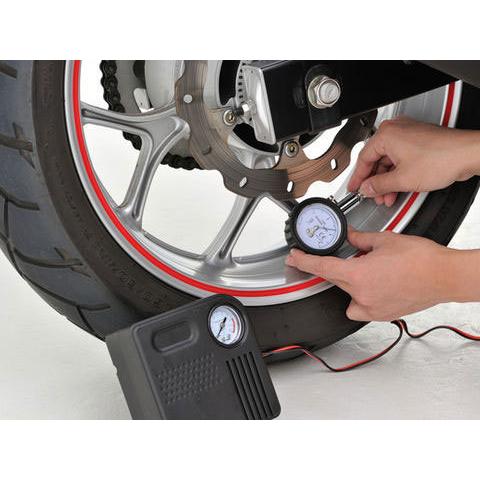 のん DAYTONA（デイトナ） 小型タイヤエアゲージ エアーゲージ 首振りタイプ