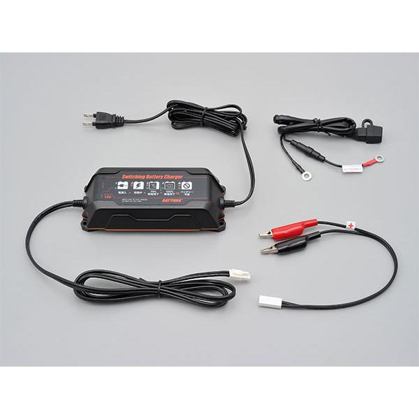 デイトナ DAYTONA スイッチングバッテリーチャージャー 12V（回復微弱充電器） ブラック 95027 | DAYTONA（バイク用品）