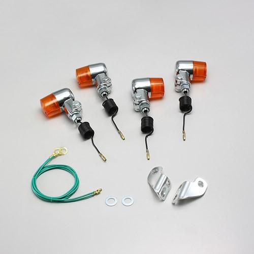 ハリケーン HURRICANE TW200（-98 4CS1-3/5）(角型ライト車)用 ミニウインカーkit オレンジレンズ HA5701-02