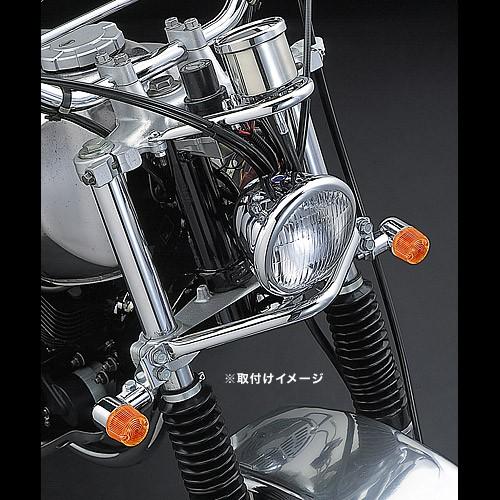 ハリケーン HURRICANE TW200（-98 4CS1-3/5）(角型ライト車)用 ミニウインカーkit オレンジレンズ HA5701-02の画像