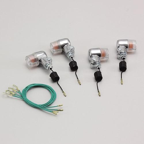 HURRICANE - ハリケイン ゼファー1100/RS、ゼファー750/RS、ゼファー400/χ等用 ミニウインカーkit 読みやすい水晶体 HA5721C-01 バイク-ウインカー-ライト、レンズ