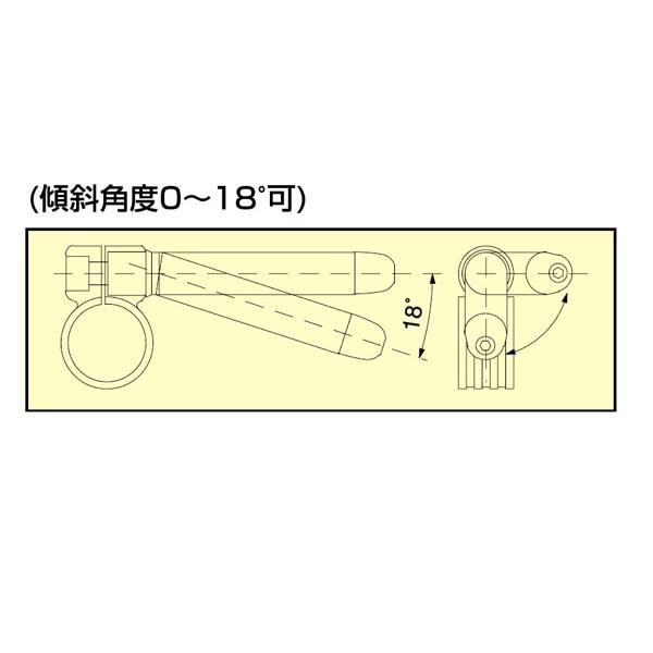 ハリケーン HURRICANE CBR400R NC23 / CBR250R MC19 / VT250スパーダ用 セパレートハンドル TYPE III ブラック HS3707B-01｜terranet｜03