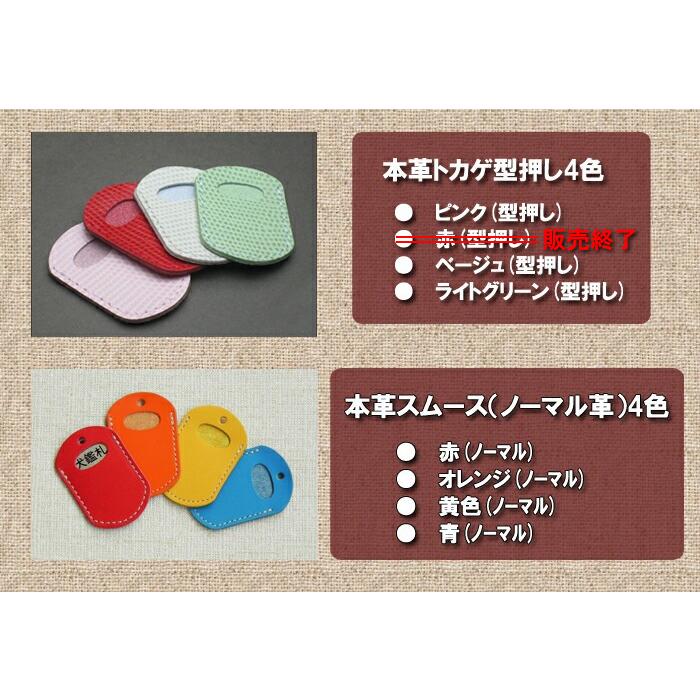 犬鑑札 犬 首輪 おしゃれ 中型犬 小型犬 革 かわいい 犬首輪 犬の首輪 KF | 犬の首輪屋てるべる | 01