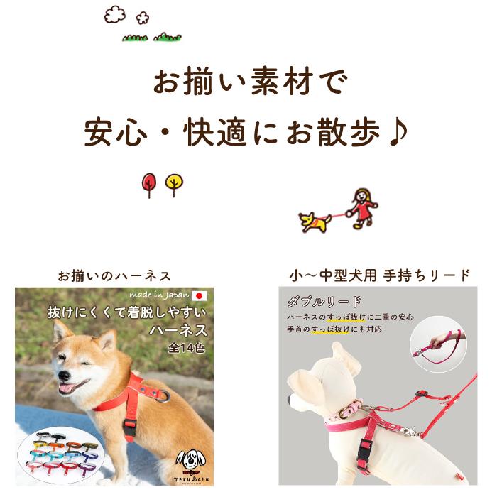 犬の首輪屋てるべる 犬 リード 大型犬リード ダブルリード 脱走防止