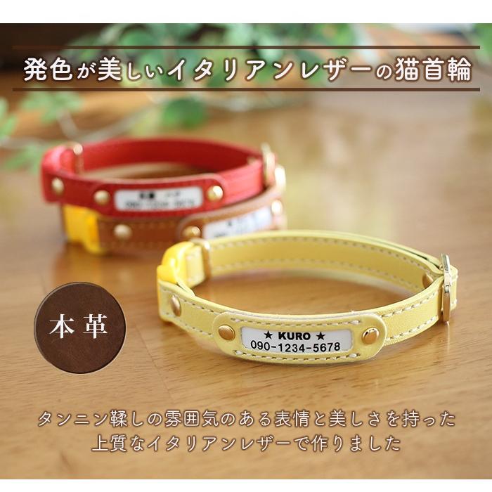 犬の首輪屋てるべる 名入れ 猫 首輪 名前入り 迷子札 セーフティ