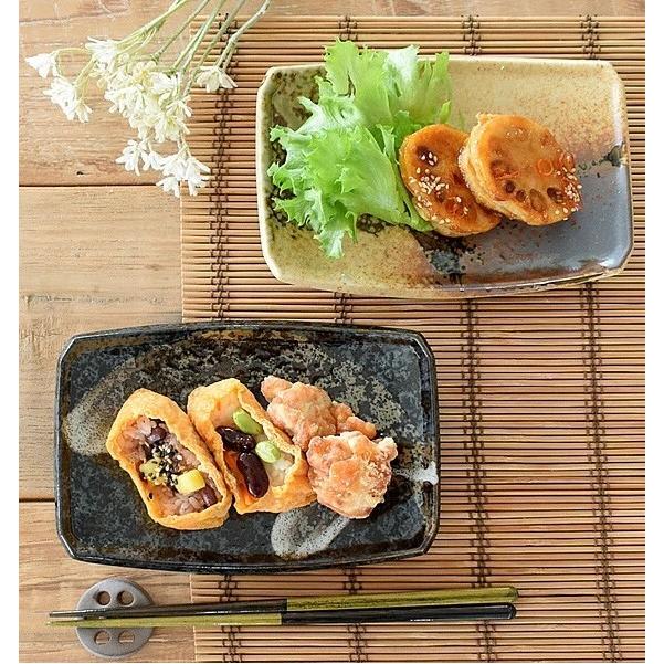 健康 お魚皿 信楽風 角皿 美濃焼 和食器 : テルハウスサービス 雑貨部