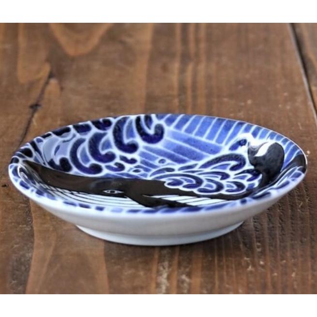 新品4枚セット　美濃焼　白波くじら　10cm小皿 楽天市場】みのる陶器【白波くじら】10cm小皿（Φ10.0×H2.0cm