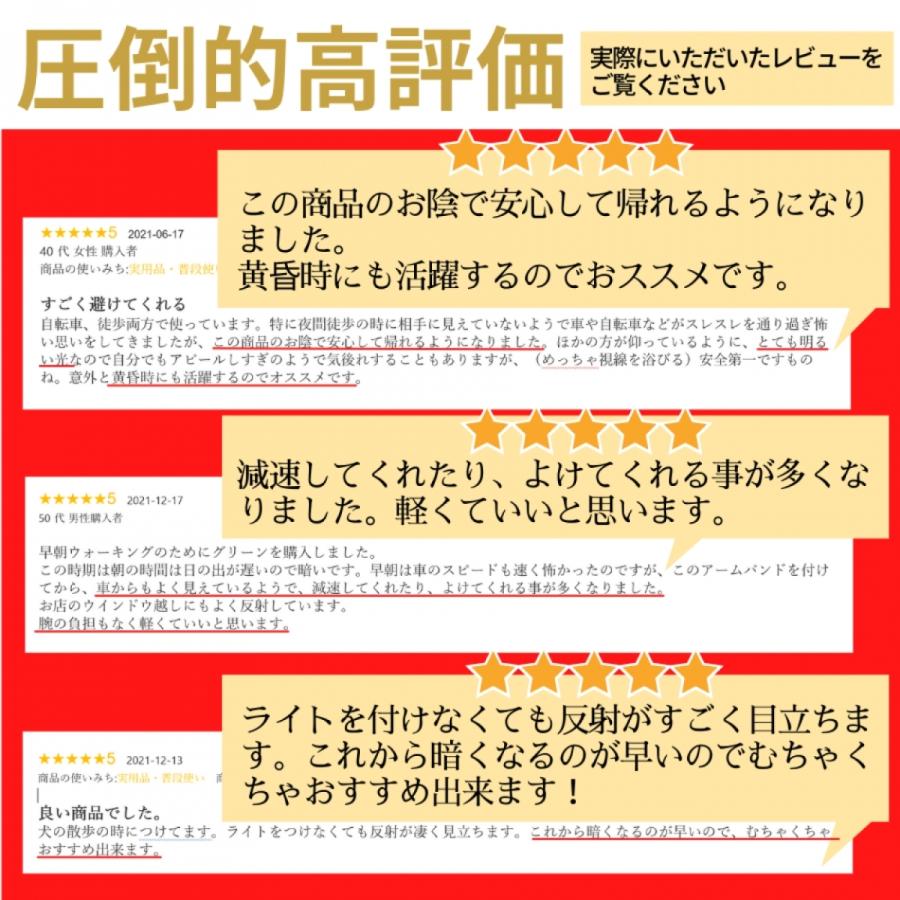 ランニングライト 腕 アームバンド LED 反射板 光る 蛍光 1本入り おしゃれ 明るい ランニング ライト ジョギング ウォーキング セーフティー TERUI Lights 公式｜terui0011｜08