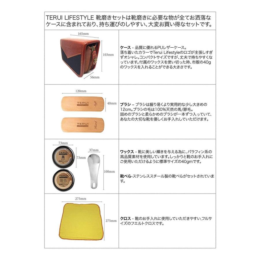 TERUI Lifestyle 靴磨きセット シューケアセット 革靴手入れ 送料無料