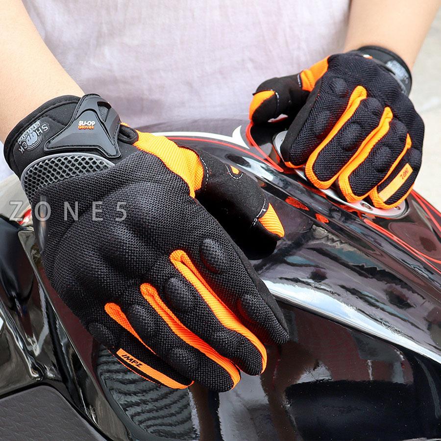 バイクグローブ 夏用 バイク用 春秋 メンズ プロテクター付き 