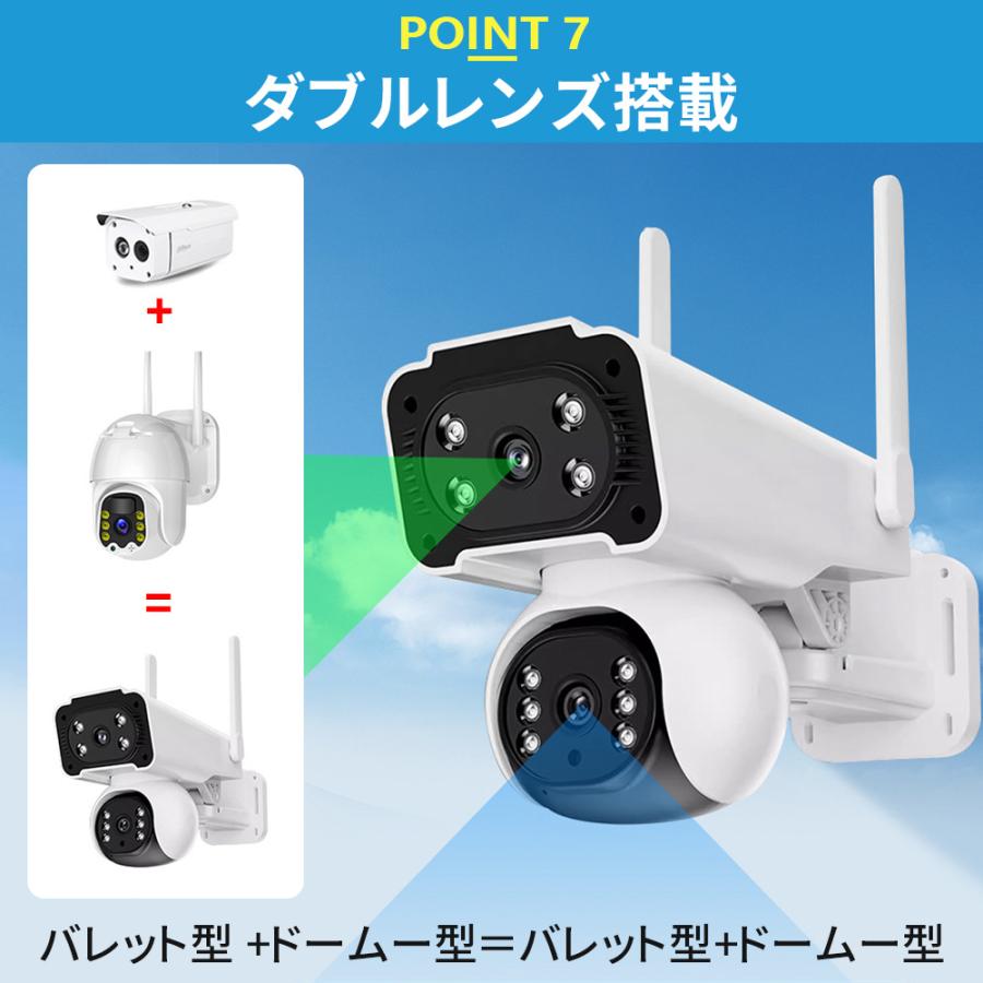 防犯カメラ 屋外 家庭用 wifi 600万画素 屋外カメラ 人体検知 自動追跡 デュアル IP66 工事不要 遠隔監視 音声通話 防水防塵 監視カメラ 高画質 事務所 2025新品
