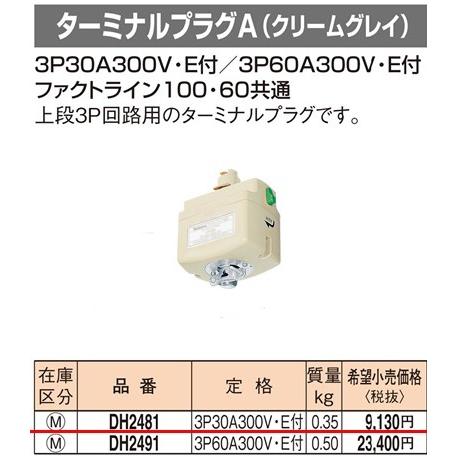 パナソニック ファクトライン100・60共通ターミナルプラグA（3P30A300Ｖ・E付）（クリームグレイ）DH2481 : dh2481 :  てるくにでんき - 通販 - Yahoo!ショッピング