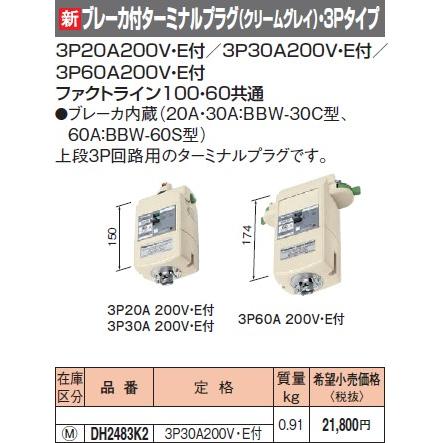 パナソニック ファクトライン100・60共通ブレーカ付ターミナルプラグ