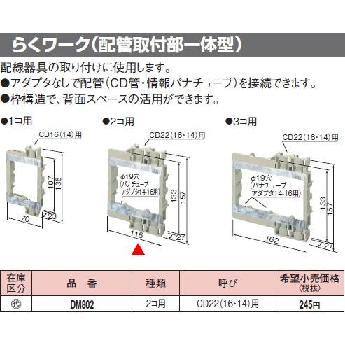 Panasonic（パナソニック） 在庫品 DM802 工事用配線器具・電材