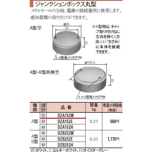 Panasonic（パナソニック） 在庫品 DZA152W メタモール ジャンクション