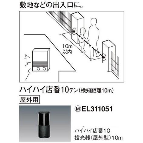 パナソニック ハイハイ店番10投光器（屋外型）EL311051 : el311051 