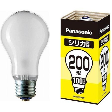 (未使用･未開封品)　パナソニック 25個セット シリカ電球 100V 200W形 E26口金 LW100V200W_set 7z28pnb パナソニック LW100V200W シリカ電球 ホワイト 200W形 E26口金