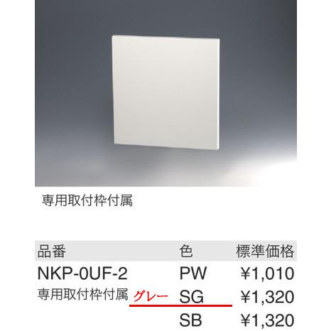 在庫品 NKP-0UF-2-SG 神保電器 NKシリーズ2連ブランクプレート 