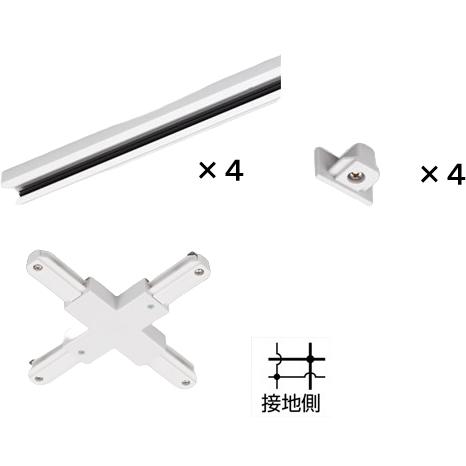 期間限定お試し価格】 法人限定 NDR0234 東芝 ライティングレール 6形L形ジョインタ 白 東芝 L形ジョインタ VI形 引き込み用端子・接地極端子付 シルバー NDR0234S